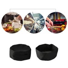 Image of Black Chef Hat Skull Cap Caps for Men Hats Catering Man Women's