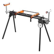 Image of VEVOR Miter Saw Stand 550lbs Load Capacity Steel Collapsible Stand for Miter Saw
