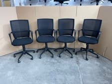 Image of Black Adjustable Operator Office Chairs - 50+ AVAILABLE- UK DELIVERY