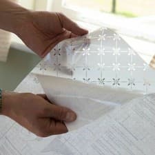 Image of 1.5m X 67.5cm FROSTED GLASS ALLY WHITE PRIVACY WRAP FILM STATIC CLING D-C-FIX 