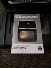 Image of Daewoo 1800W 12L Digital Rotisserie Air Fryer Oven Black Brand New