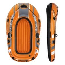 Image of Bestway Inflatable Kondor 1000 Hydro-Force Dinghy Rubber Boat Oars with Air Pump
