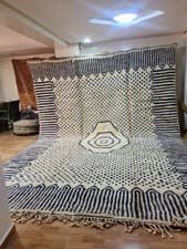 Image of Luxury Moroccan Berber Beni Ourain Wool Rug Color As Photos Design Carpet Rug