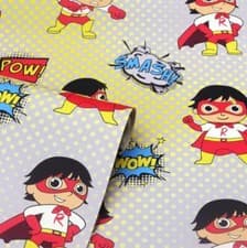Image of Childrens Superhero Cartoon Super Ryans World Multi Colour Kids Wallpaper 662502