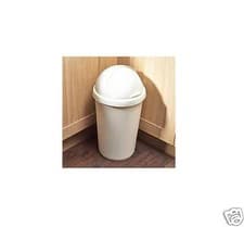 Image of Plastic Bullet Bin 50 / 30 Litre Rubbish Waste Bins Kitchen Dustbin Flap Lid New