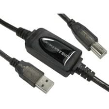 Image of Long USB 2.0 Type A Male to Type B Male Active Cable Plug and Play 10m 15m 20m