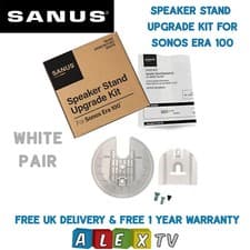 Image of Sonos Era 100 Upgrade Kit for Sanus WSS22 WSS21 Speaker Stands Black White