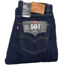Image of Levis® 501 Mens Denim Jeans Original Fit bottoms Straight Leg Pants Jean NEW NEW