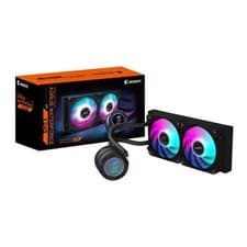 Image of Gigabyte AORUS WATERFORCE II 240 AIO Liquid CPU Cooler- 2x120mm ARGB Fans, slide