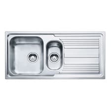 Image of Kitchen Sink 1.5 Bowl Stainless Steel Carron Phoenix Logica