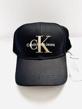 Image of Men’s Calvin Klein Jeans Monogram Logo Cap - Black (Brand New With Tags)
