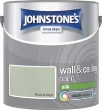Image of Johnstone's Wall & Ceiling Paint Silk Emulsion Smooth Finish Tin 2.5L All Colors