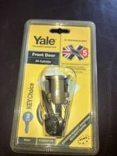 Image of Yale Front Door X5 Cylinder With Two Keys Brass Model P-X52KP-PB