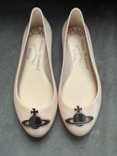 Image of Vivienne Westwood x Melissa Nude Ballet Flats Size Up 2.5/3 - New Without Tag
