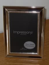 Image of NEW - Impressions Silver Plated Photo Frame - 4" x 6"
