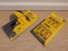 Image of STANLEY 8PCE ALLEN KEY SET 1.5 - 6MM 0 69 251 + JEWELLERS SCREWDRIVER SET 66 052