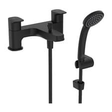 Image of Ideal Standard Ceraplan Dual Bath Shower Mixer Tap - Silk Black Waste Not Inc
