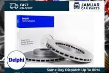 Image of 2x DELPHI BG4295 Brake Discs Front 48.7mm Height Fits Hyundai i10 Kia Picanto