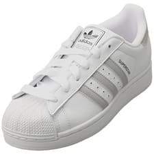 Image of adidas Superstar Ii Unisex Fashion Trainers in White Grey - 6 UK