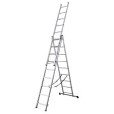 Image of Aluminium Extension Combination Ladder 3x9 EN 131