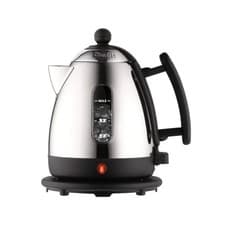 Image of Dualit Mini Lite Kettle - 1 Litres, Polished Stainless Steel With Black Trim