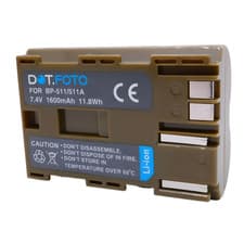 Image of Battery for Canon BP-508, BP-511, BP-511A, BP-512, BP-514 - 1600mAh