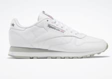 Image of Reebok Classic Leather White Retro Fashion Running Shoes Trainers