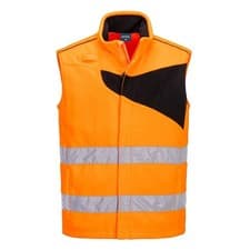 Image of Portwest PW231 PW2 Hi-Vis Fleece Bodywarmer Anti-pill Safety Work Gilet - Orange