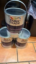 Image of Dulux Trade Satinwood Paint Brilliant White, 5L