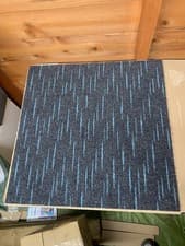Image of 16 Carpet Tiles 4sqm Heavy Duty Retail Office Flooring TURQUOISE GREEN BLUE