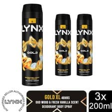 Image of Lynx XL 48-Hour Odour Protection Body Spray Deodorant, 3 or 6 Pack, 200ml