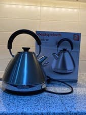 Image of Morphy Richards Kettle Venture Pyramid Brushed Rapid Boil Stainless Steel 1.5L
