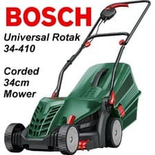 Image of Bosch UniversalRotak 34-410 Corded Electric Rotary Lawnmower 34cm