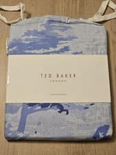 Image of Ted Baker London Landscape Toile Oxford Blue Pillowcase x 1 100% Cotton