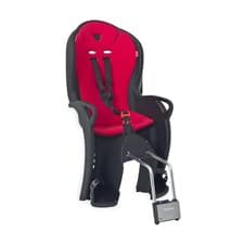 Image of Hamax Kiss Childs Bike Seat - Frame Mount - Black/Red