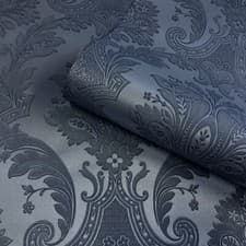 Image of Navy & Blue Wallpaper - Geometric Floral Animals Metallic - Various Designs