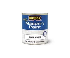 Image of Rustins Quick Dry Masonry Paint Matt Finish All 4 Colours, 250ml & 500ml