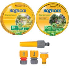 Image of Hozelock Hosepipe 15m 30m 50m Maxi Plus Starter Hose Set & optional fittings