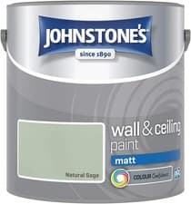 Image of Johnstone's Wall & Ceiling Paint 2.5L Matt Emulsion Smooth Finish Tin All Colors