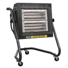 Image of Sealey IR15110V Infrared Heater 1.2/2.4kW 110V Adjustable Thermostat Control