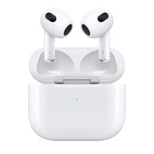 Image of APPLE AIRPODS 3RD GEN WITH LIGHTNING CHARGING CASE IN EAR HEADPHONES MPNY3ZM/A