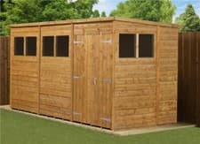 Image of Empire Pent Garden Shed Tongue & Groove Shiplap 8x6 10x6 12x6 Wooden
