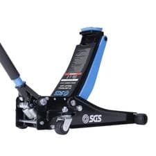 Image of SGS 3 Ton Low Profile Trolley Jack Dual Pump 80-500mm Range Quieter Nylon Wheels