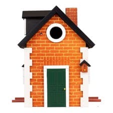 Image of Wildlife Garden  Bird Nesting Box  Multi Hook Brick Cottage
