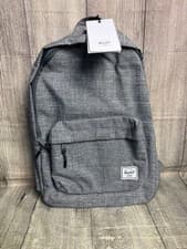 Image of Herschel Classic Backpack Grey Raven Crosshatch Rucksack Bag Travel School Work