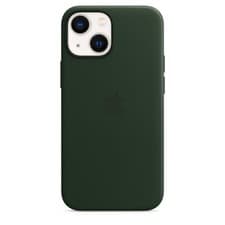 Image of Genuine / Official Apple iPhone 13 Mini Leather Case / Cover - Sequoia Green