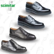 Image of Mens Uniform Oxford Shoes Scimitar Cadet Leather Gibson Army Parade Work School