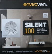 Image of Envirovent Silent Extractor Fan 100mm Axial Model White