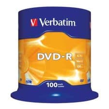 Image of Verbatim DVD-R Non-Printable Spindle 16x 4.7GB (Pack of 100) 43549