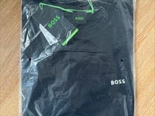 Image of Boss Men's Short Sleeve T-Shirt Black Size Medium 100% Cotton